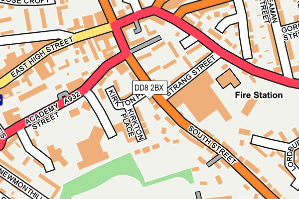 DD8 2BX map - OS OpenMap – Local (Ordnance Survey) DD8 2BX map - OS OpenMap – Local (Ordnance Survey)