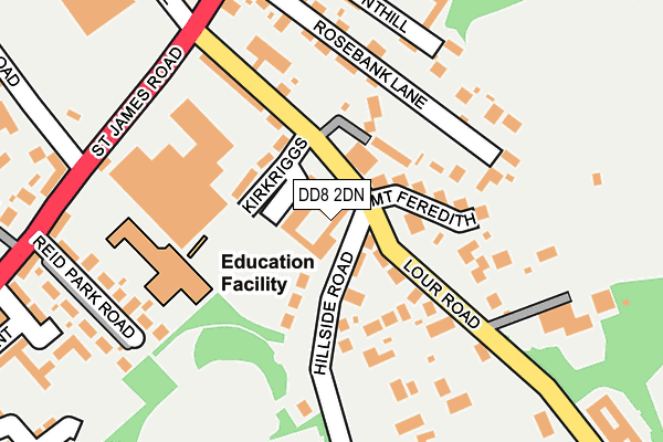 DD8 2DN map - OS OpenMap – Local (Ordnance Survey) DD8 2DN map - OS OpenMap – Local (Ordnance Survey)
