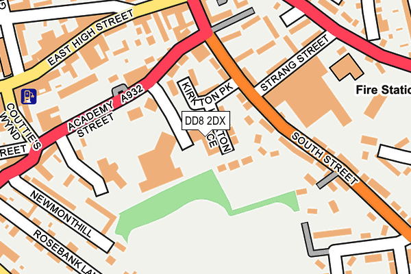 DD8 2DX map - OS OpenMap – Local (Ordnance Survey) DD8 2DX map - OS OpenMap – Local (Ordnance Survey)