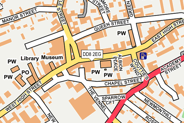 DD8 2EG map - OS OpenMap – Local (Ordnance Survey) DD8 2EG map - OS OpenMap – Local (Ordnance Survey)