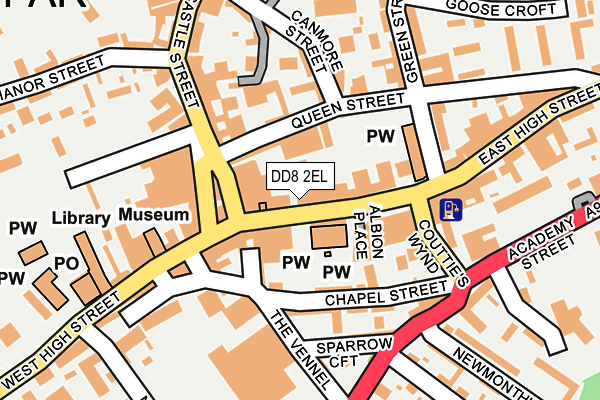 DD8 2EL map - OS OpenMap – Local (Ordnance Survey) DD8 2EL map - OS OpenMap – Local (Ordnance Survey)