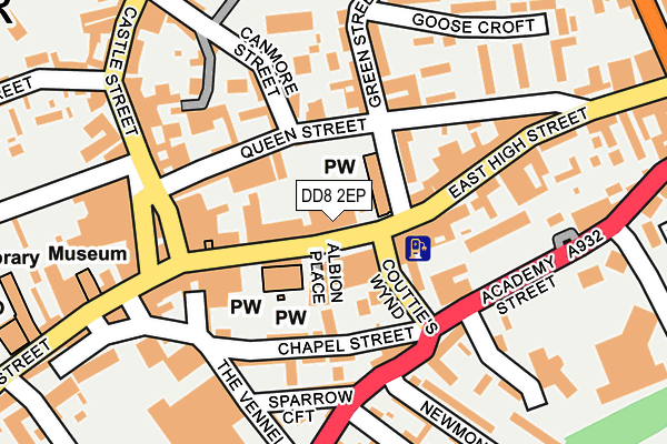 DD8 2EP map - OS OpenMap – Local (Ordnance Survey)