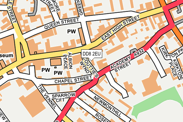 DD8 2EU map - OS OpenMap – Local (Ordnance Survey)
