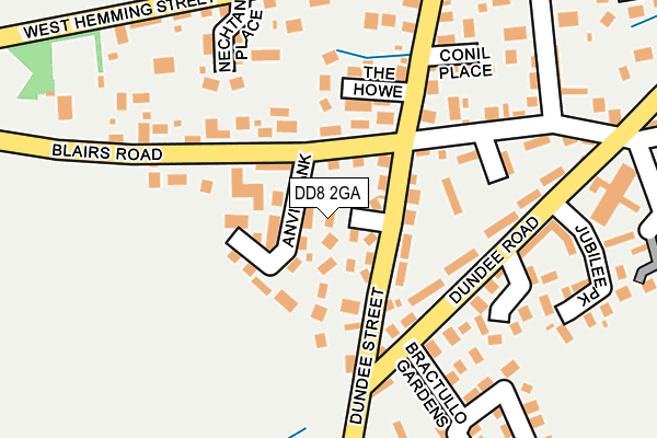 DD8 2GA map - OS OpenMap – Local (Ordnance Survey) DD8 2GA map - OS OpenMap – Local (Ordnance Survey)