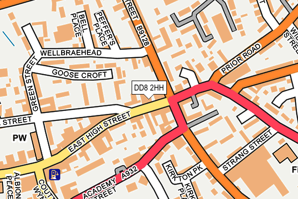 DD8 2HH map - OS OpenMap – Local (Ordnance Survey) DD8 2HH map - OS OpenMap – Local (Ordnance Survey)