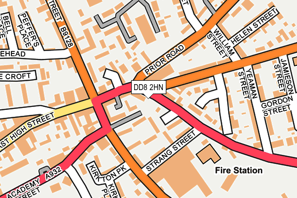 DD8 2HN map - OS OpenMap – Local (Ordnance Survey) DD8 2HN map - OS OpenMap – Local (Ordnance Survey)