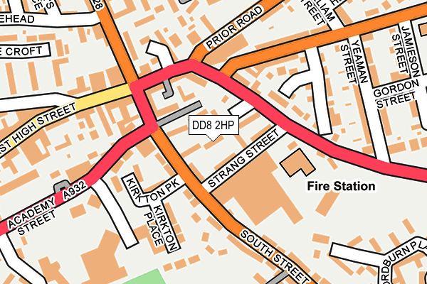 DD8 2HP map - OS OpenMap – Local (Ordnance Survey) DD8 2HP map - OS OpenMap – Local (Ordnance Survey)