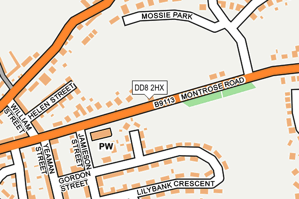 DD8 2HX map - OS OpenMap – Local (Ordnance Survey) DD8 2HX map - OS OpenMap – Local (Ordnance Survey)