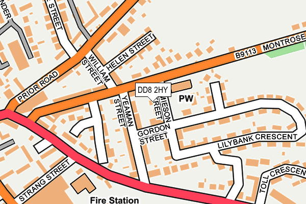 DD8 2HY map - OS OpenMap – Local (Ordnance Survey)