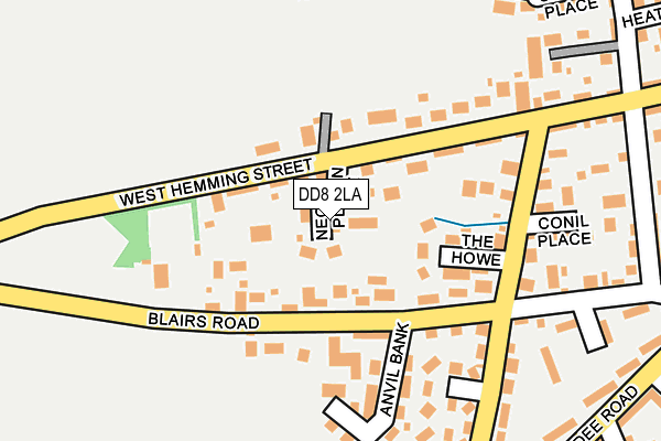 DD8 2LA map - OS OpenMap – Local (Ordnance Survey) DD8 2LA map - OS OpenMap – Local (Ordnance Survey)
