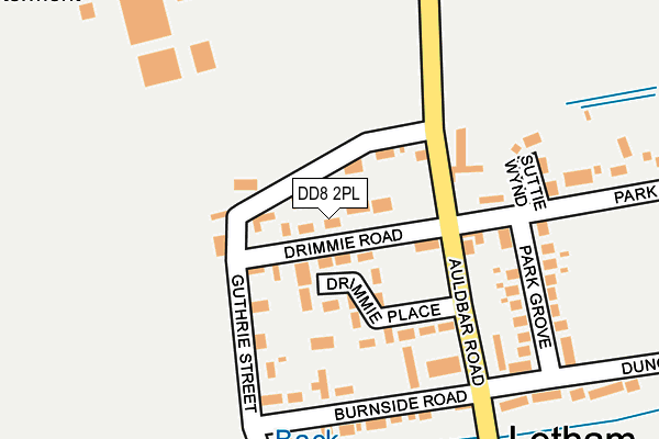 DD8 2PL map - OS OpenMap – Local (Ordnance Survey) DD8 2PL map - OS OpenMap – Local (Ordnance Survey)