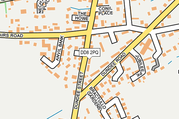 DD8 2PQ map - OS OpenMap – Local (Ordnance Survey) DD8 2PQ map - OS OpenMap – Local (Ordnance Survey)
