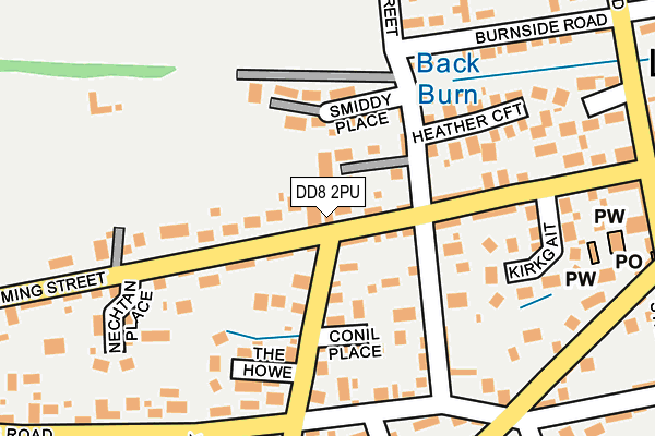 DD8 2PU map - OS OpenMap – Local (Ordnance Survey) DD8 2PU map - OS OpenMap – Local (Ordnance Survey)