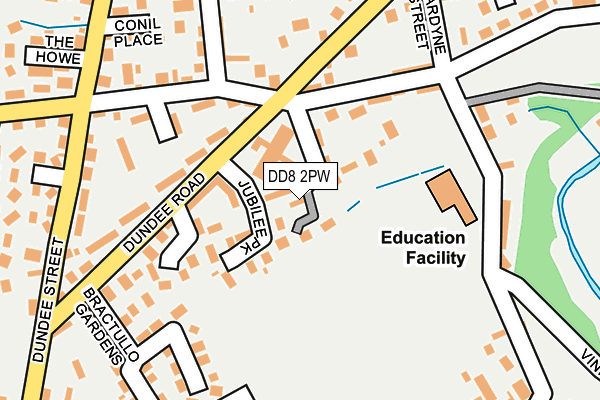 DD8 2PW map - OS OpenMap – Local (Ordnance Survey) DD8 2PW map - OS OpenMap – Local (Ordnance Survey)