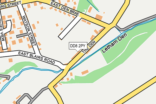DD8 2PY map - OS OpenMap – Local (Ordnance Survey)