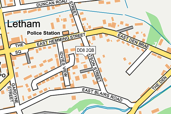 DD8 2QB map - OS OpenMap – Local (Ordnance Survey) DD8 2QB map - OS OpenMap – Local (Ordnance Survey)