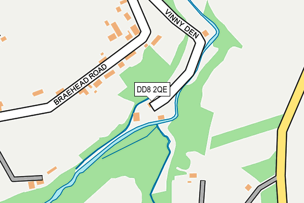 DD8 2QE map - OS OpenMap – Local (Ordnance Survey) DD8 2QE map - OS OpenMap – Local (Ordnance Survey)