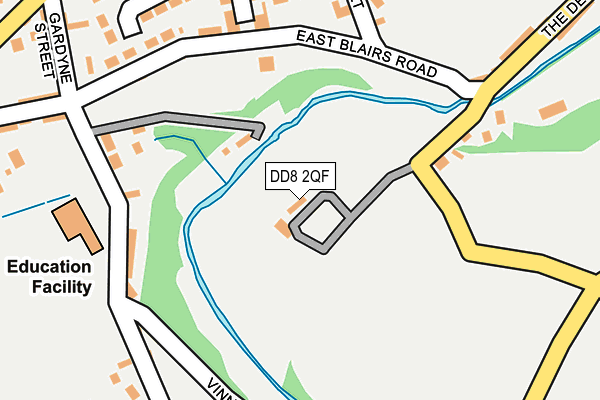 DD8 2QF map - OS OpenMap – Local (Ordnance Survey) DD8 2QF map - OS OpenMap – Local (Ordnance Survey)