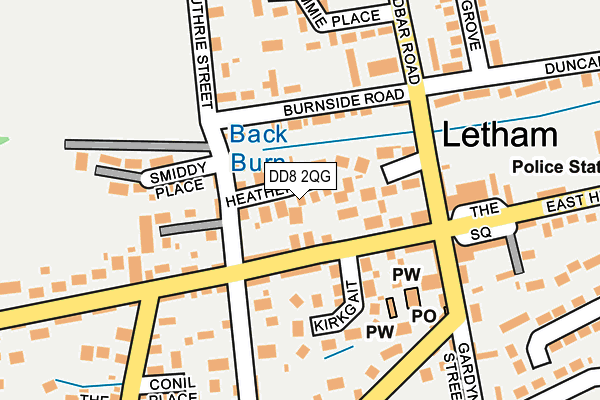 DD8 2QG map - OS OpenMap – Local (Ordnance Survey) DD8 2QG map - OS OpenMap – Local (Ordnance Survey)