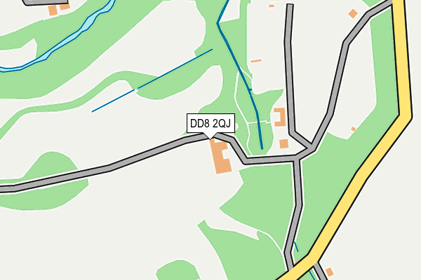 DD8 2QJ map - OS OpenMap – Local (Ordnance Survey) DD8 2QJ map - OS OpenMap – Local (Ordnance Survey)