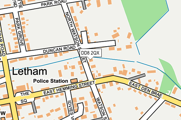 DD8 2QX map - OS OpenMap – Local (Ordnance Survey) DD8 2QX map - OS OpenMap – Local (Ordnance Survey)