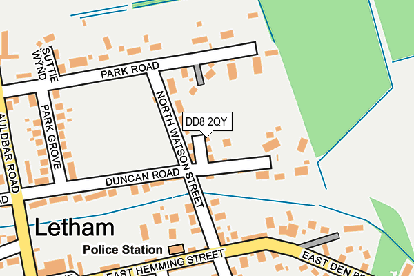 DD8 2QY map - OS OpenMap – Local (Ordnance Survey)