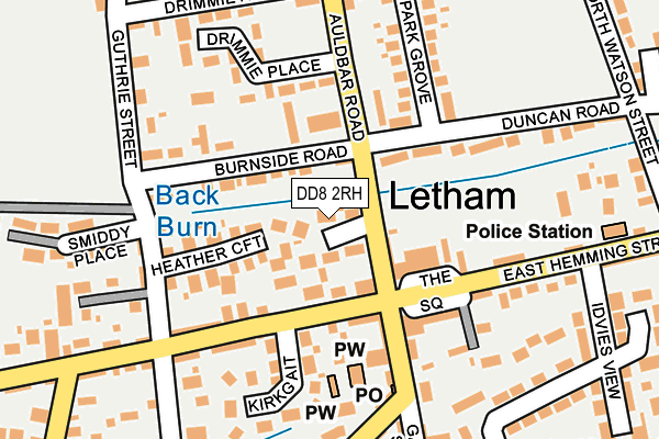 DD8 2RH map - OS OpenMap – Local (Ordnance Survey) DD8 2RH map - OS OpenMap – Local (Ordnance Survey)