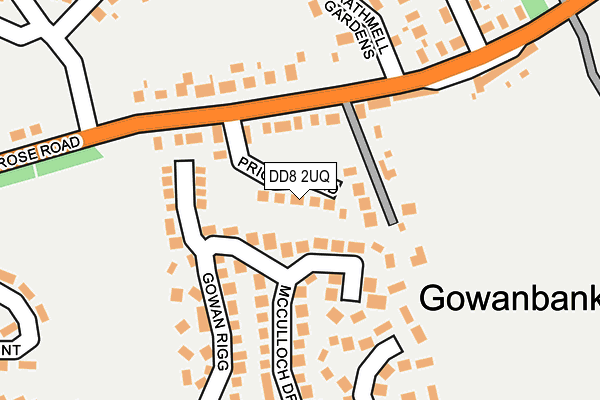 DD8 2UQ map - OS OpenMap – Local (Ordnance Survey) DD8 2UQ map - OS OpenMap – Local (Ordnance Survey)