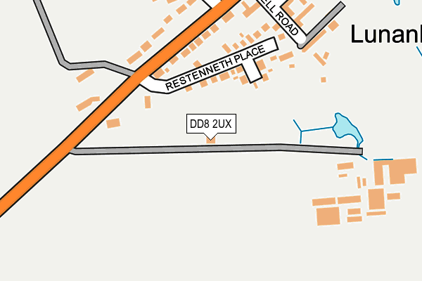 DD8 2UX map - OS OpenMap – Local (Ordnance Survey) DD8 2UX map - OS OpenMap – Local (Ordnance Survey)