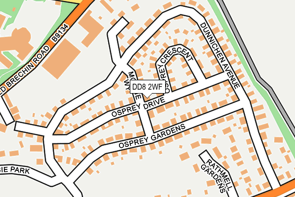DD8 2WF map - OS OpenMap – Local (Ordnance Survey) DD8 2WF map - OS OpenMap – Local (Ordnance Survey)