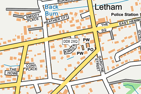 DD8 2XQ map - OS OpenMap – Local (Ordnance Survey) DD8 2XQ map - OS OpenMap – Local (Ordnance Survey)