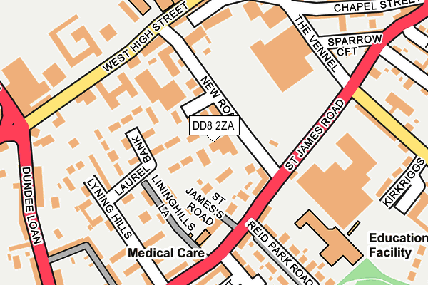 DD8 2ZA map - OS OpenMap – Local (Ordnance Survey) DD8 2ZA map - OS OpenMap – Local (Ordnance Survey)