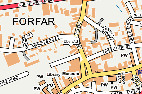 DD8 3AG map - OS OpenMap – Local (Ordnance Survey) DD8 3AG map - OS OpenMap – Local (Ordnance Survey)