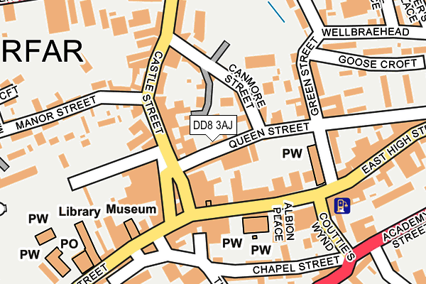 DD8 3AJ map - OS OpenMap – Local (Ordnance Survey) DD8 3AJ map - OS OpenMap – Local (Ordnance Survey)