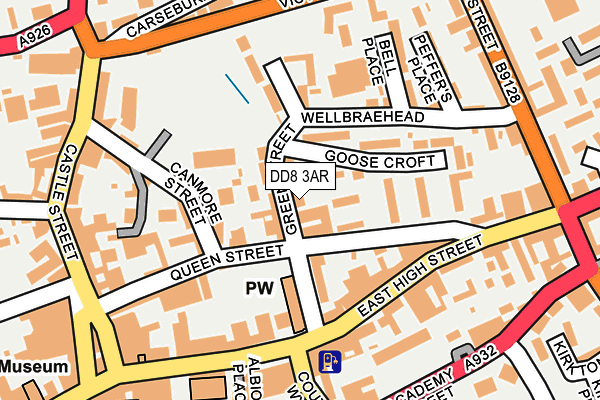 DD8 3AR map - OS OpenMap – Local (Ordnance Survey)