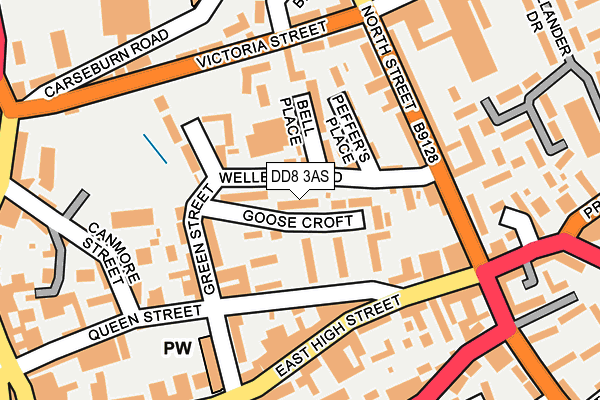 DD8 3AS map - OS OpenMap – Local (Ordnance Survey) DD8 3AS map - OS OpenMap – Local (Ordnance Survey)