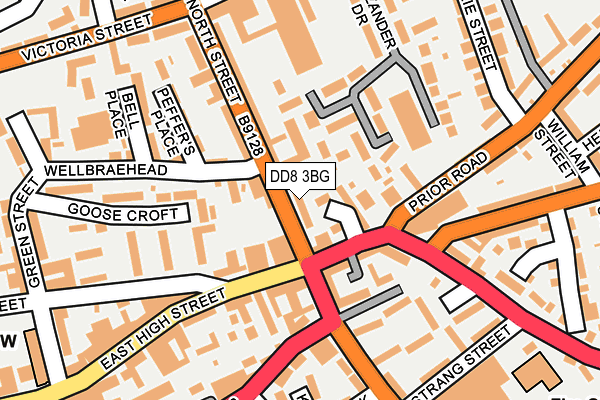 DD8 3BG map - OS OpenMap – Local (Ordnance Survey) DD8 3BG map - OS OpenMap – Local (Ordnance Survey)