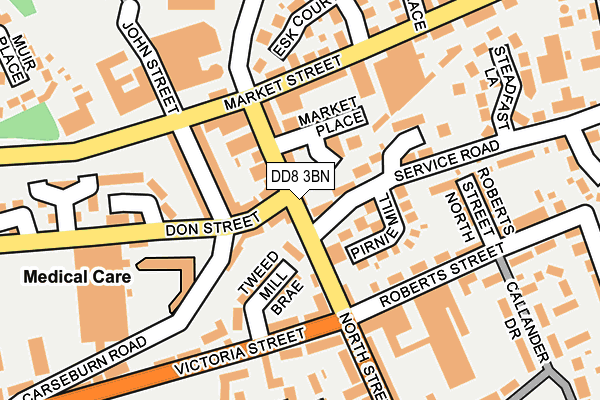 DD8 3BN map - OS OpenMap – Local (Ordnance Survey) DD8 3BN map - OS OpenMap – Local (Ordnance Survey)