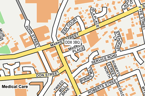 DD8 3BQ map - OS OpenMap – Local (Ordnance Survey) DD8 3BQ map - OS OpenMap – Local (Ordnance Survey)