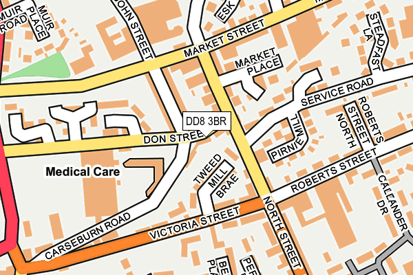 DD8 3BR map - OS OpenMap – Local (Ordnance Survey) DD8 3BR map - OS OpenMap – Local (Ordnance Survey)