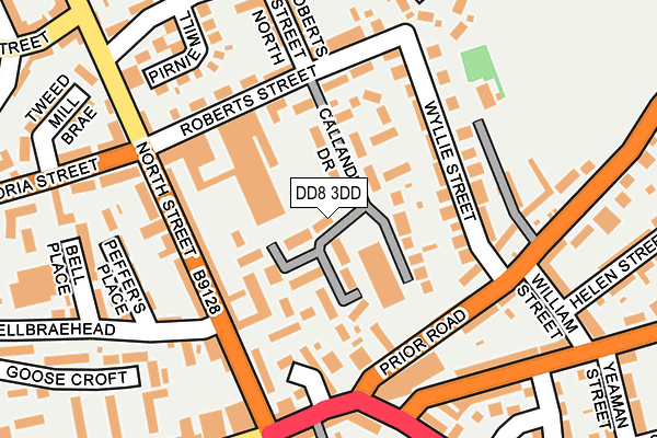 DD8 3DD map - OS OpenMap – Local (Ordnance Survey) DD8 3DD map - OS OpenMap – Local (Ordnance Survey)