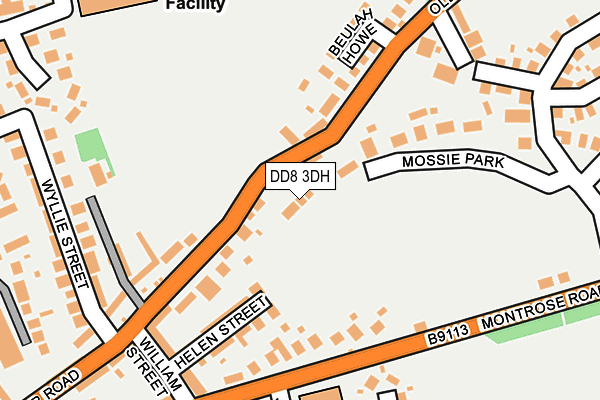 DD8 3DH map - OS OpenMap – Local (Ordnance Survey) DD8 3DH map - OS OpenMap – Local (Ordnance Survey)