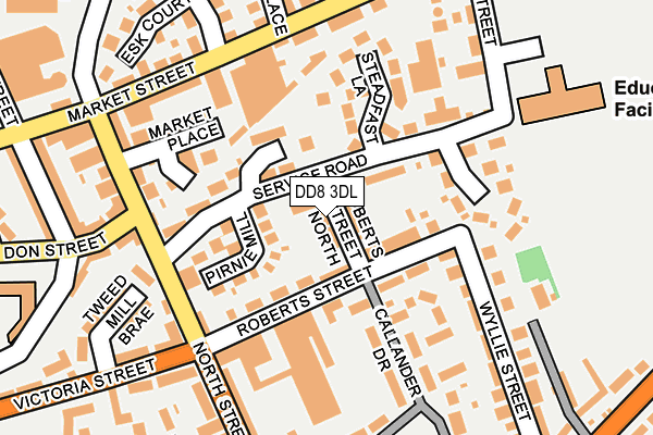 DD8 3DL map - OS OpenMap – Local (Ordnance Survey) DD8 3DL map - OS OpenMap – Local (Ordnance Survey)