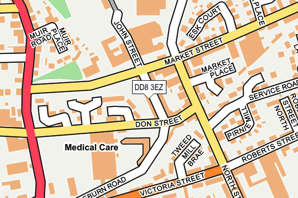 DD8 3EZ map - OS OpenMap – Local (Ordnance Survey) DD8 3EZ map - OS OpenMap – Local (Ordnance Survey)