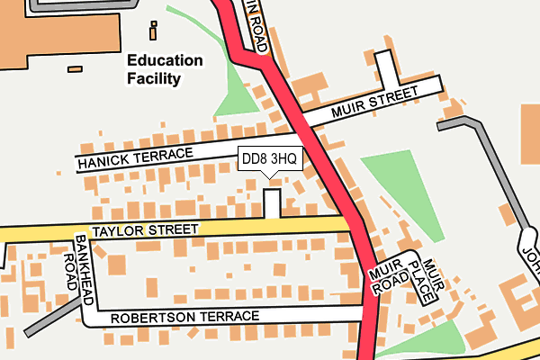 DD8 3HQ map - OS OpenMap – Local (Ordnance Survey)