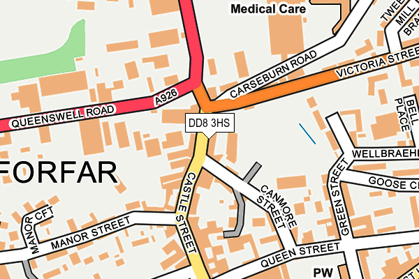 DD8 3HS map - OS OpenMap – Local (Ordnance Survey) DD8 3HS map - OS OpenMap – Local (Ordnance Survey)