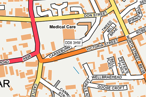 DD8 3HW map - OS OpenMap – Local (Ordnance Survey) DD8 3HW map - OS OpenMap – Local (Ordnance Survey)