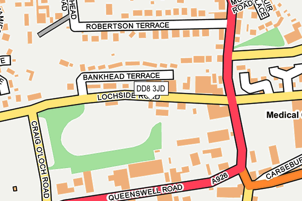 DD8 3JD map - OS OpenMap – Local (Ordnance Survey) DD8 3JD map - OS OpenMap – Local (Ordnance Survey)