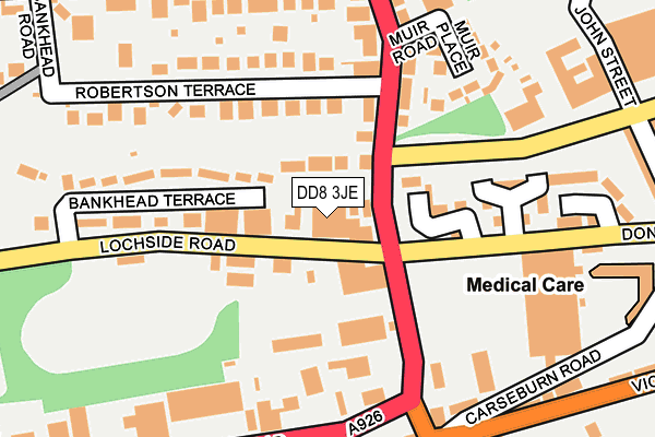 DD8 3JE map - OS OpenMap – Local (Ordnance Survey) DD8 3JE map - OS OpenMap – Local (Ordnance Survey)