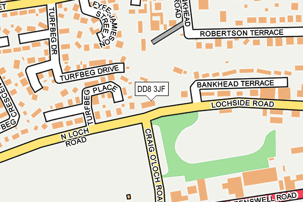 DD8 3JF map - OS OpenMap – Local (Ordnance Survey) DD8 3JF map - OS OpenMap – Local (Ordnance Survey)
